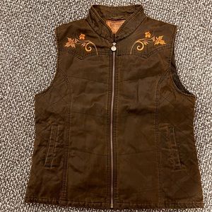 Outback Trading Post Embroidered Vest